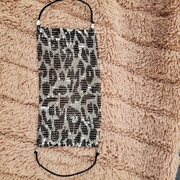 Reinstone Leopold print face mask/face covering - Picture 2 of 4